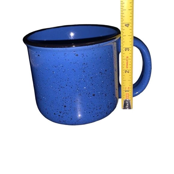 Vintage Marlboro Unlimited Camp Mess Kit Style Spotted Ceramic Large Coffee Mug - Picture 8 of 9